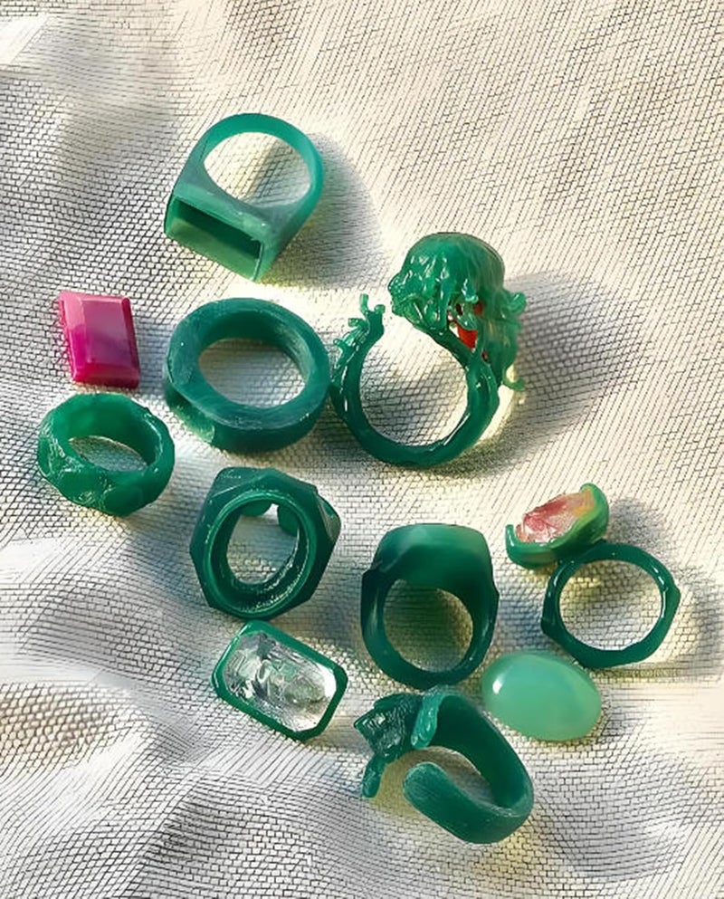 HWJMS Green 6PCS Ring Wax Tube for Jewelry Carving Tool Lost Wax Casting Hole Tube Wax Molding Mold Craft Making Ring Wax Kit - Image 5